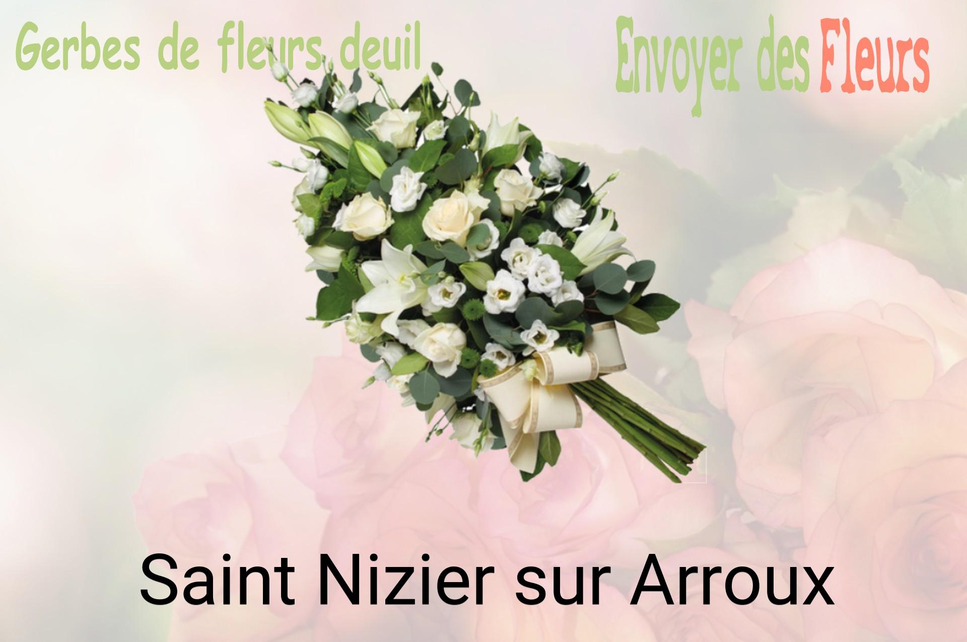 Gerbe de fleurs de deuil livrée à Saint-Nizier-sur-Arroux